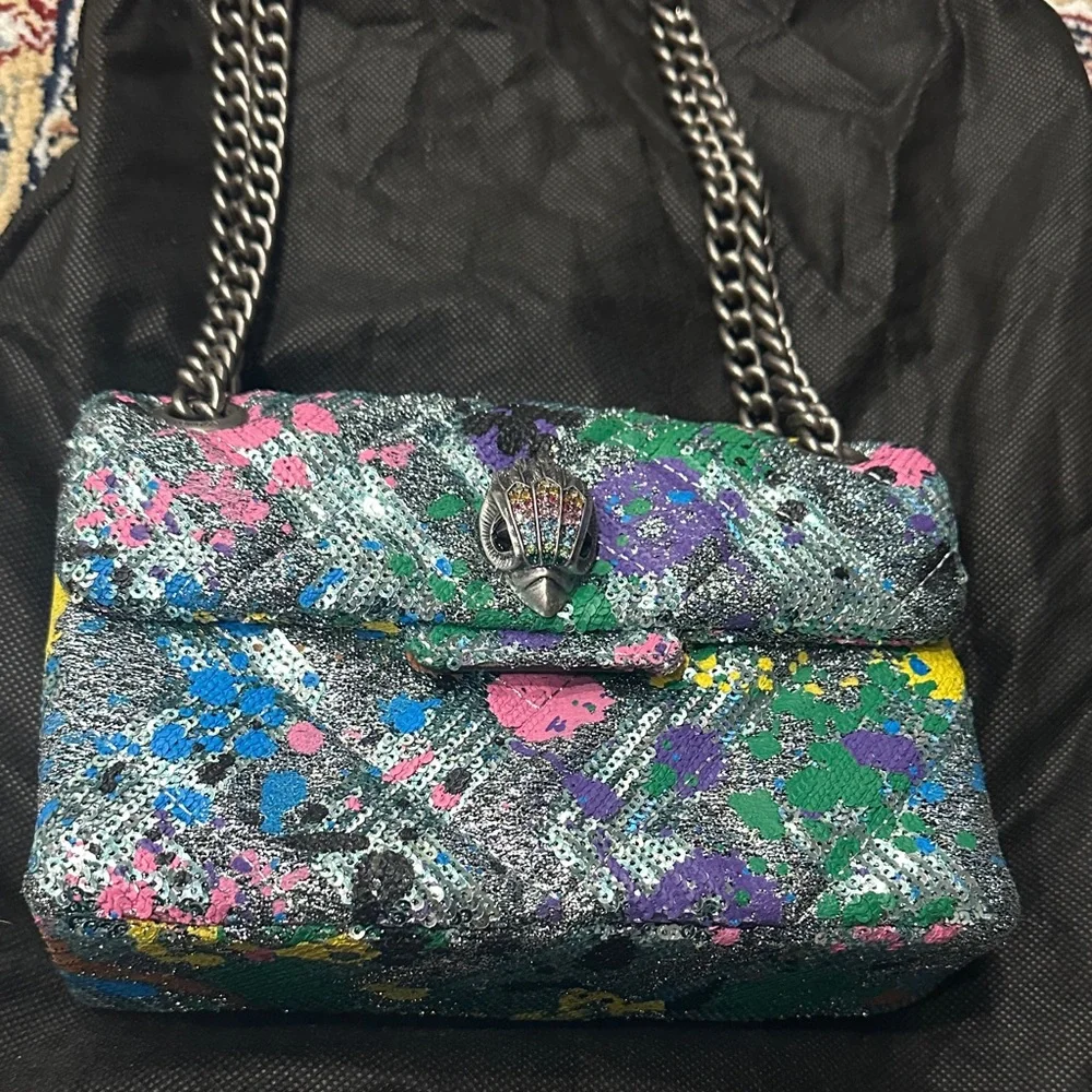 Kurt Geiger Multicolor Sequin Shoulder Bag - Picture 4 of 7